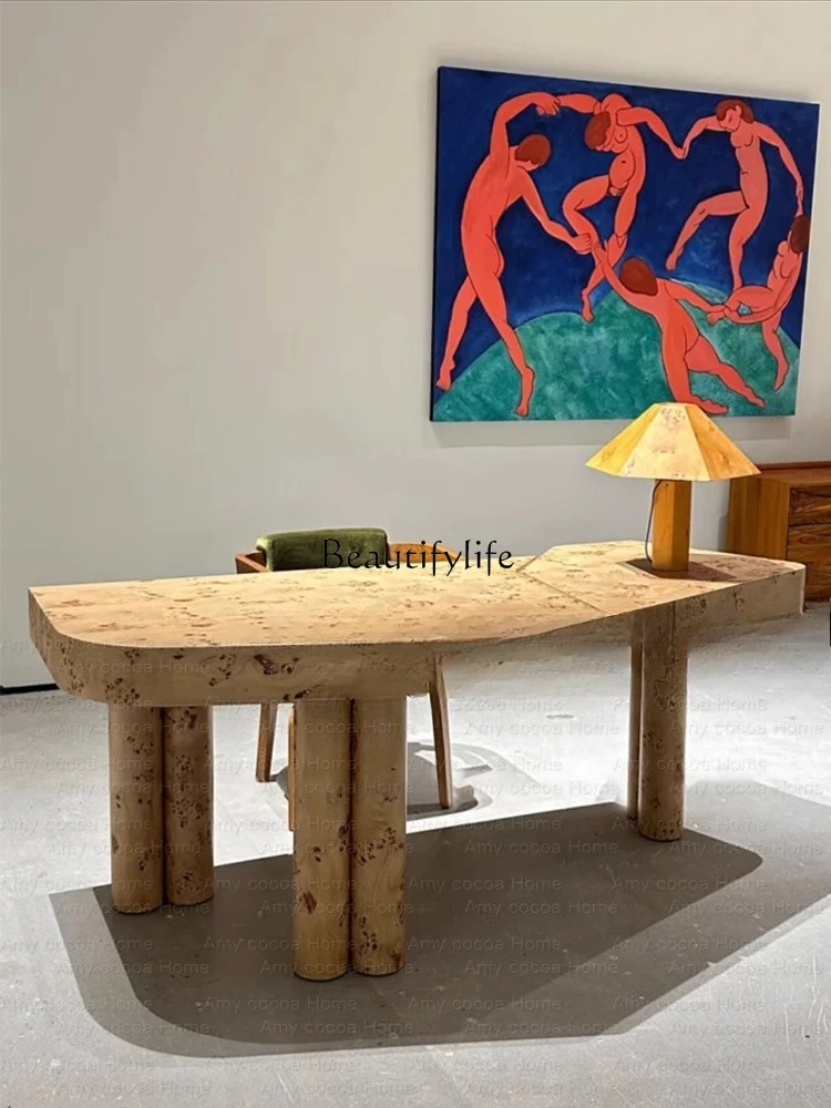 Medieval special-shaped solid wood tree tumor desk designer creative home surprise quiet wind retro art writing desk
Medieval special-shaped solid wood tree tumor desk designer creative home surprise quiet wind retro art writing desk