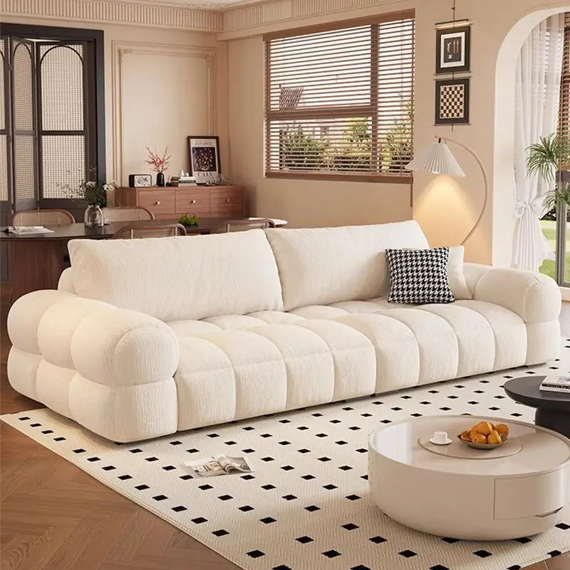 Living room fabric sofa Chenier light luxury retro small apartment cream wind Internet celebrity marshmallow straight row
Living room fabric sofa Chenier light luxury retro small apartment cream wind Internet celebrity marshmallow straight row