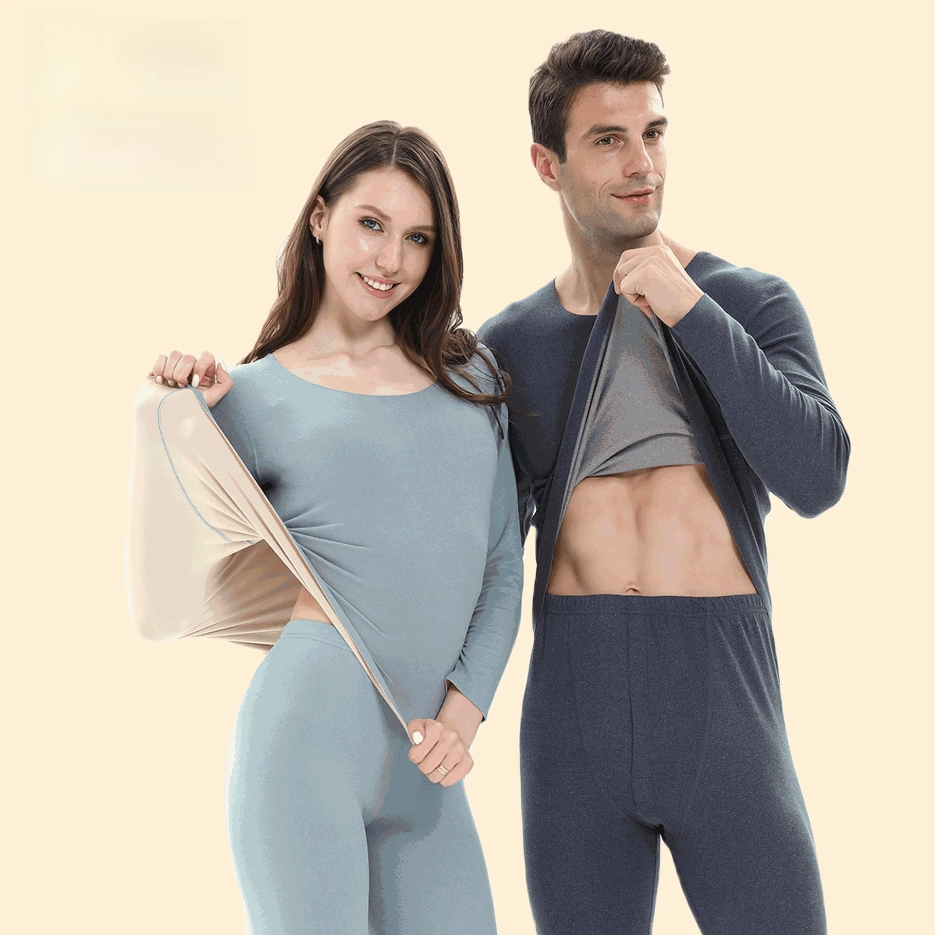 Thermal Long Johns Underwear Base Layer for Men And Women Warmth Retention Comfortable Long Sleeve Sleepwear Couple Set
Thermal Long Johns Underwear Base Layer for Men And Women Warmth Retention Comfortable Long Sleeve Sleepwear Couple Set