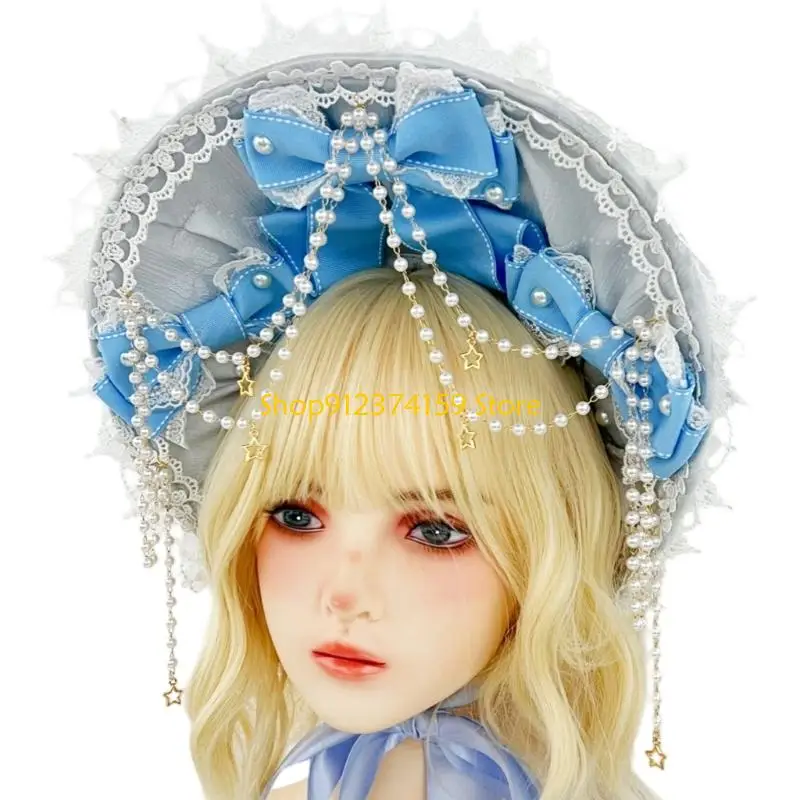 G5AE Elegant Bonnet Hat Practical Hair Accessory Elegant Headwear For Daily Wear
G5AE Elegant Bonnet Hat Practical Hair Accessory Elegant Headwear For Daily Wear