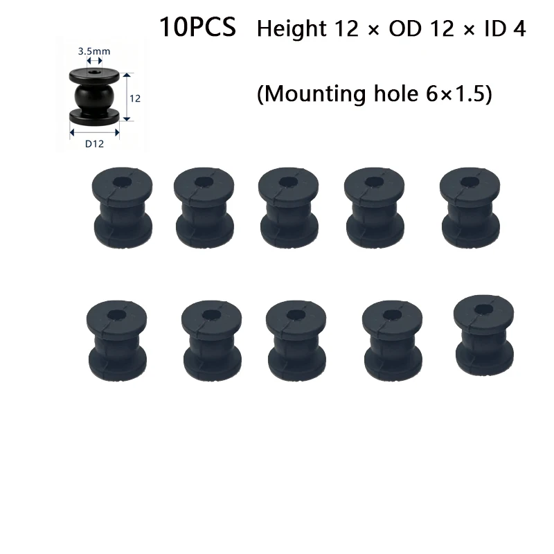 10PCS M3*D12*12 Gimbal Shock Absorbing Ball, 12mm Rubber Coated Buffer Ball for FPV Drone
10PCS M3*D12*12 Gimbal Shock Absorbing Ball, 12mm Rubber Coated Buffer Ball for FPV Drone