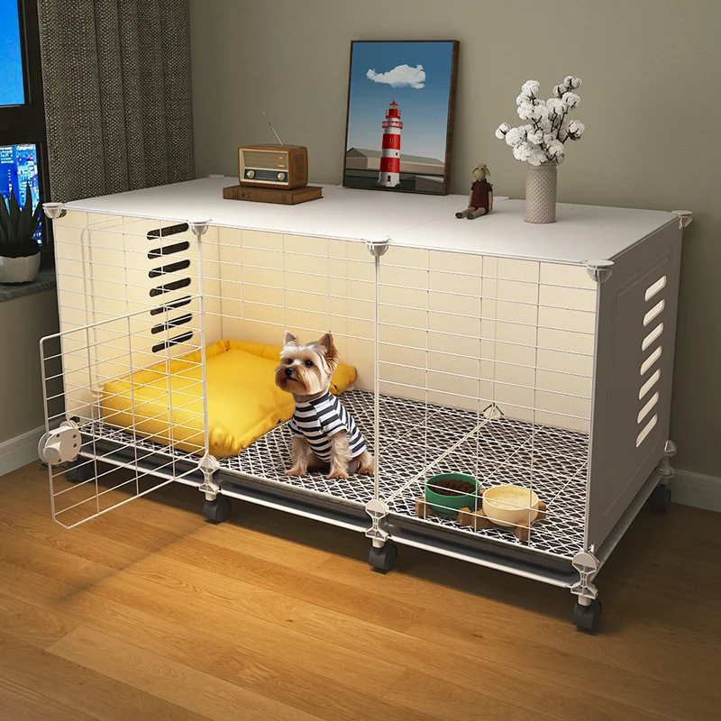 Dog cage small-sized indoor toilet unit for household use partition fence Teddy Bear Pomeranian house comfortable grid floor mat
Dog cage small-sized indoor toilet unit for household use partition fence Teddy Bear Pomeranian house comfortable grid floor mat