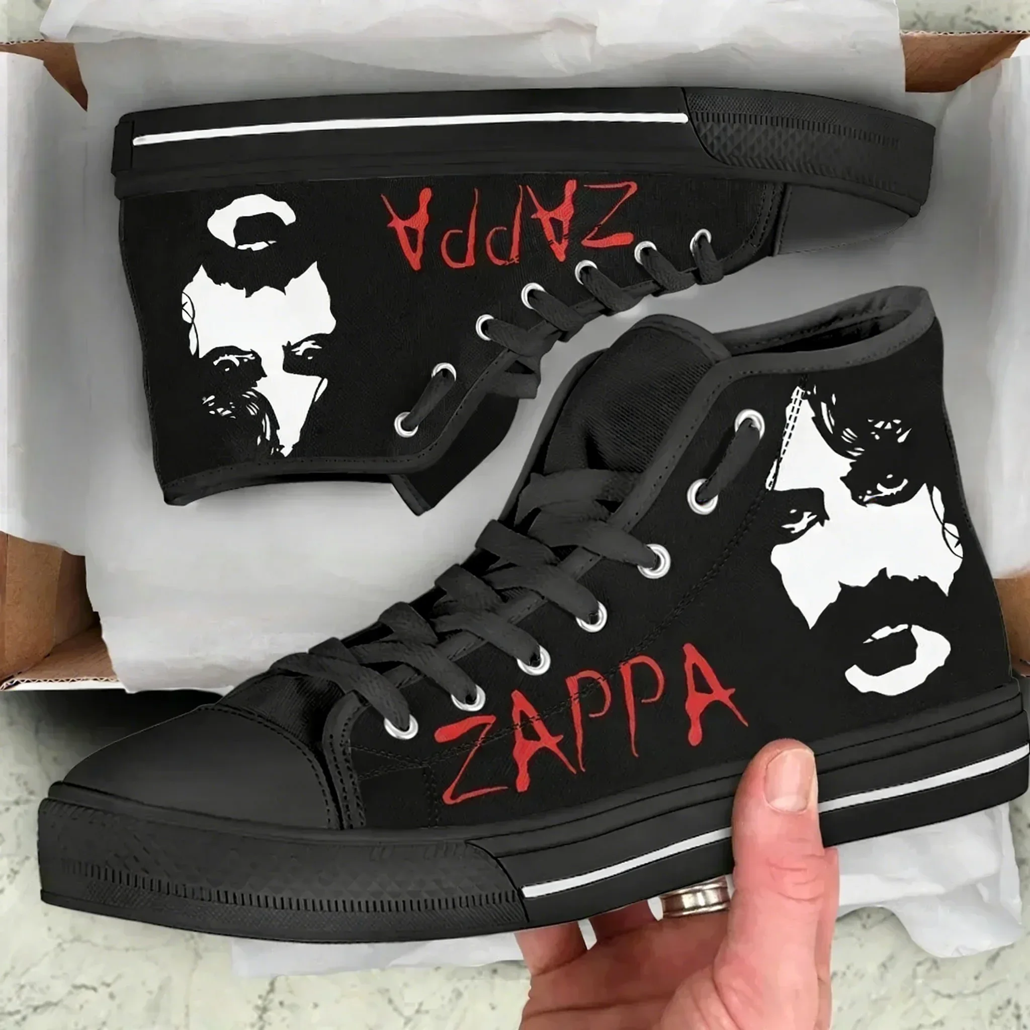 Hot Summer Frank Zappa New Arrive Fashion Lightweight High Top Classic Canvas Shoes Men Women Casual Shoes Breathable Sneakers
Hot Summer Frank Zappa New Arrive Fashion Lightweight High Top Classic Canvas Shoes Men Women Casual Shoes Breathable Sneakers