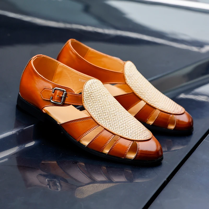 Men Business Formal Sandals Men Casual Comfortable Versatile Fashionable Buckle Sandals Gentleman Social Sandals Sizes 39-46
Men Business Formal Sandals Men Casual Comfortable Versatile Fashionable Buckle Sandals Gentleman Social Sandals Sizes 39-46