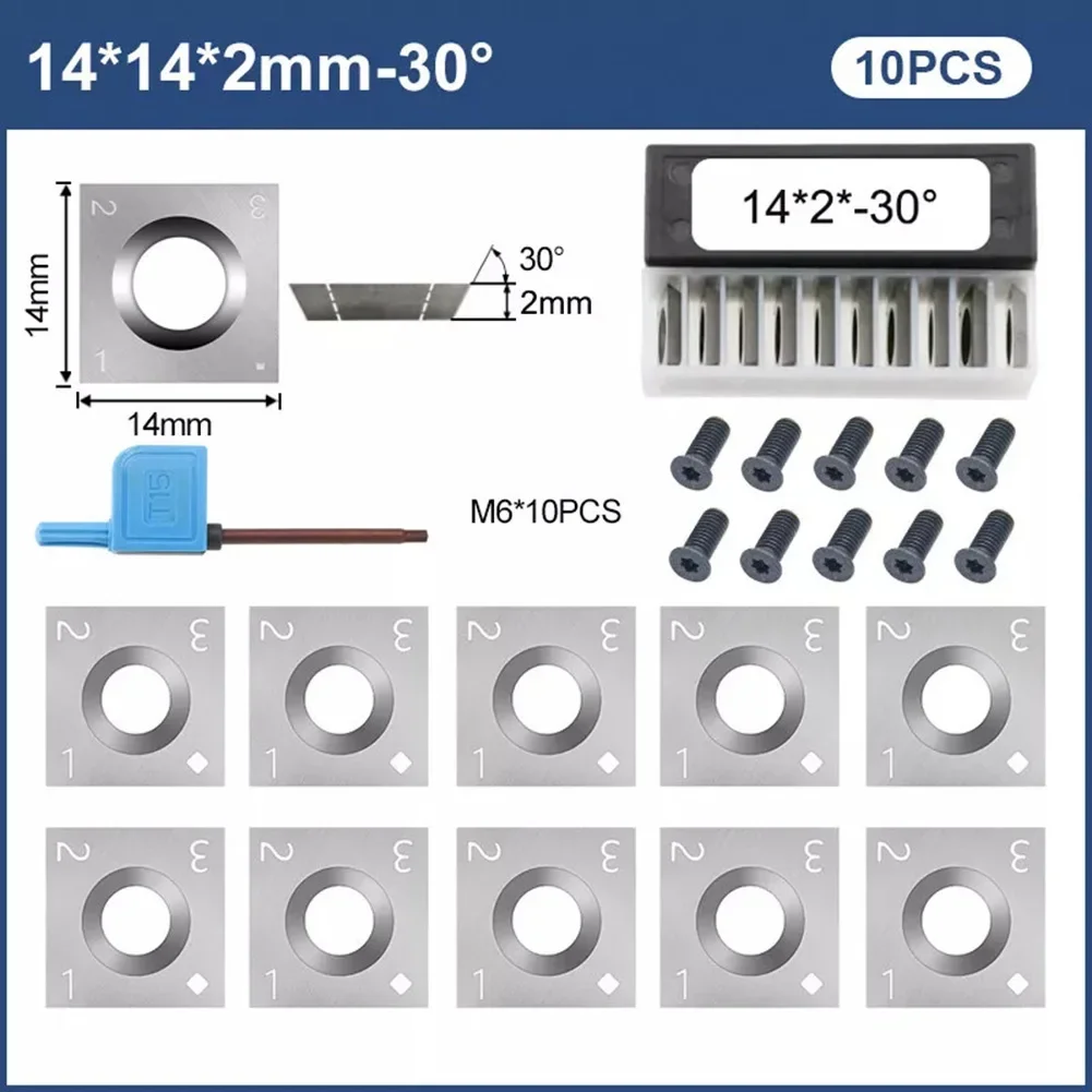 10pcs 14mm Square Carbide Inserts Cutter Lathe Turning Tool With Screws Wrenches Carpentry Tools Square Carbide Inserts Cutters
10pcs 14mm Square Carbide Inserts Cutter Lathe Turning Tool With Screws Wrenches Carpentry Tools Square Carbide Inserts Cutters