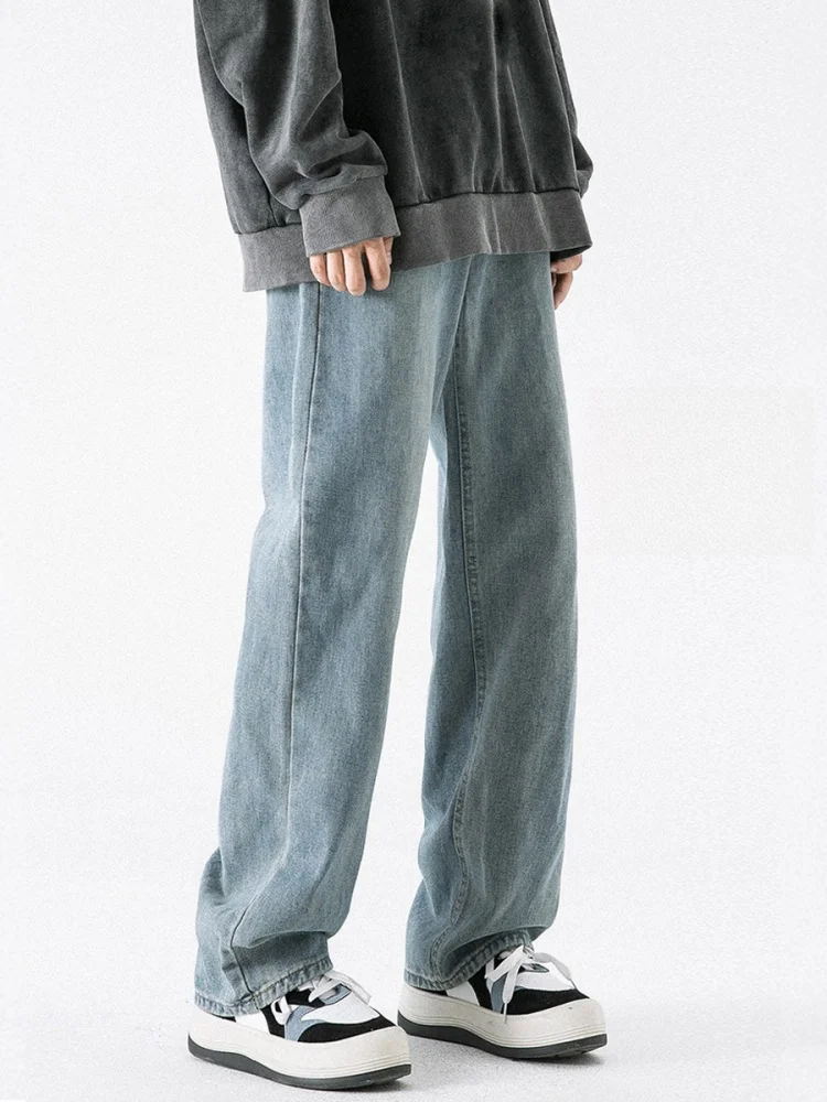 Men's Casual Straight Leg Jeans Autumn Faion Loose Fit Simple Sle Drapey Comfortable Long Trousers Youth Trend Cotton Denim
Men's Casual Straight Leg Jeans Autumn Faion Loose Fit Simple Sle Drapey Comfortable Long Trousers Youth Trend Cotton Denim