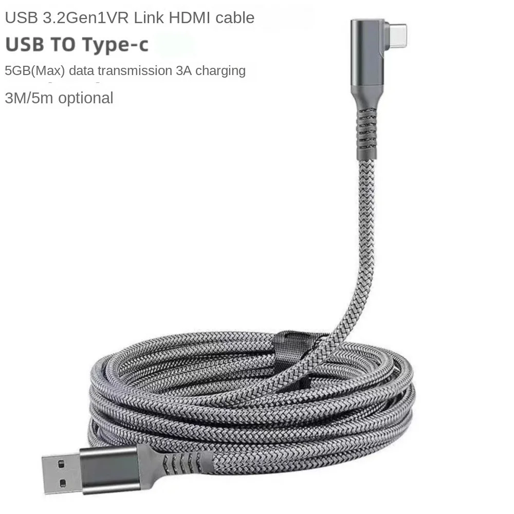 YOCPONO Oculus Quest 2 Data Cable TypeC 3.2GEN1 Game Charging Cable 3M Quick Charging Cable
YOCPONO Oculus Quest 2 Data Cable TypeC 3.2GEN1 Game Charging Cable 3M Quick Charging Cable