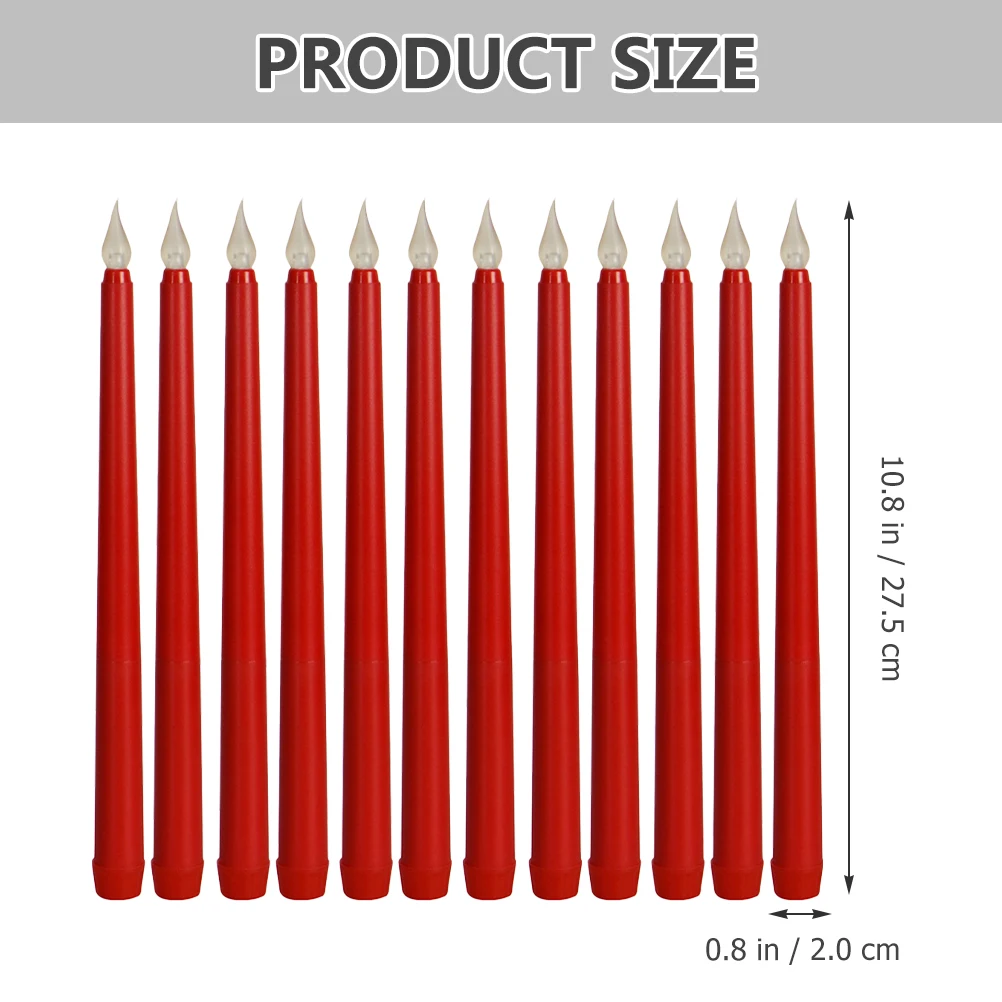 12pcs Electronic Light Flickering Flameless Candles Operated Led Taper Home Decor Warm Atmosphere
12pcs Electronic Light Flickering Flameless Candles Operated Led Taper Home Decor Warm Atmosphere