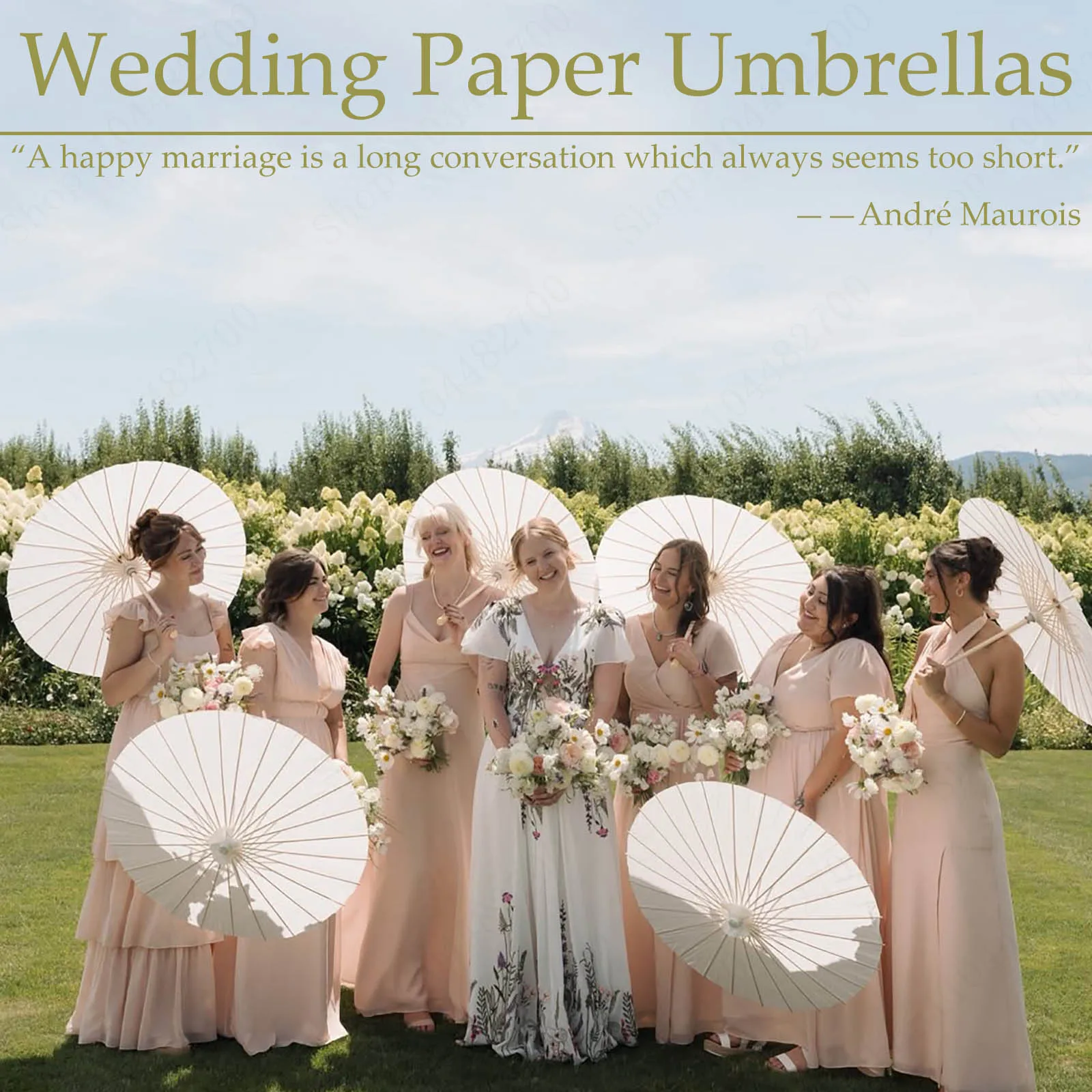 6-24Pcs 33in Customized Wedding Paper Umbrellas Wedding Umbrellas Bulk for Guest Paper Parasol Umbrella for Bridal Wedding Decor
6-24Pcs 33in Customized Wedding Paper Umbrellas Wedding Umbrellas Bulk for Guest Paper Parasol Umbrella for Bridal Wedding Decor