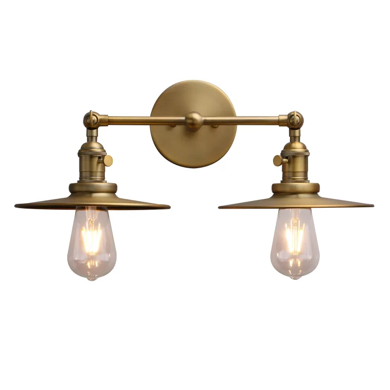 Phansthy 2 Lights Sconce with Switch Matte Black Vanity Light with Dual 7.87 Inches Flat Crafted Light Shade (Antique)
Phansthy 2 Lights Sconce with Switch Matte Black Vanity Light with Dual 7.87 Inches Flat Crafted Light Shade (Antique)
