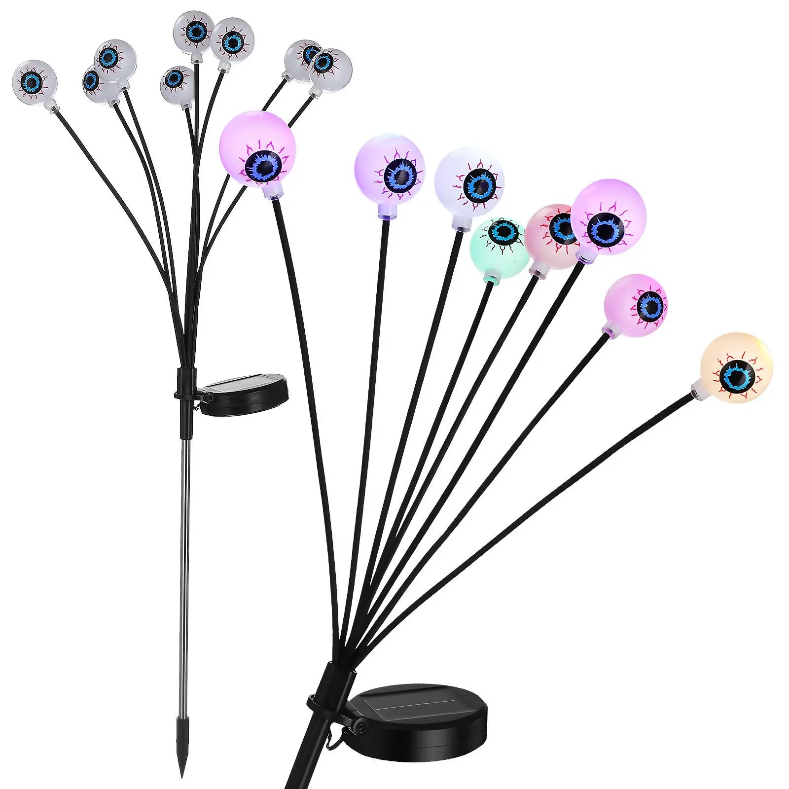 2 Pcs Halloween Eyeball Lights Garden Stake Lamp Outdoor Eyeballs Decoration Decorative
2 Pcs Halloween Eyeball Lights Garden Stake Lamp Outdoor Eyeballs Decoration Decorative