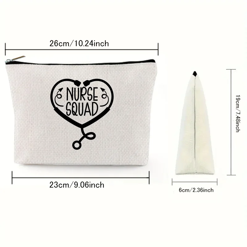 Nurse's Day Printed Makeup Bag for Daily Commuting Coin Wallet Travel Essentials Cosmetics Storage Bag With Zipper
Nurse's Day Printed Makeup Bag for Daily Commuting Coin Wallet Travel Essentials Cosmetics Storage Bag With Zipper