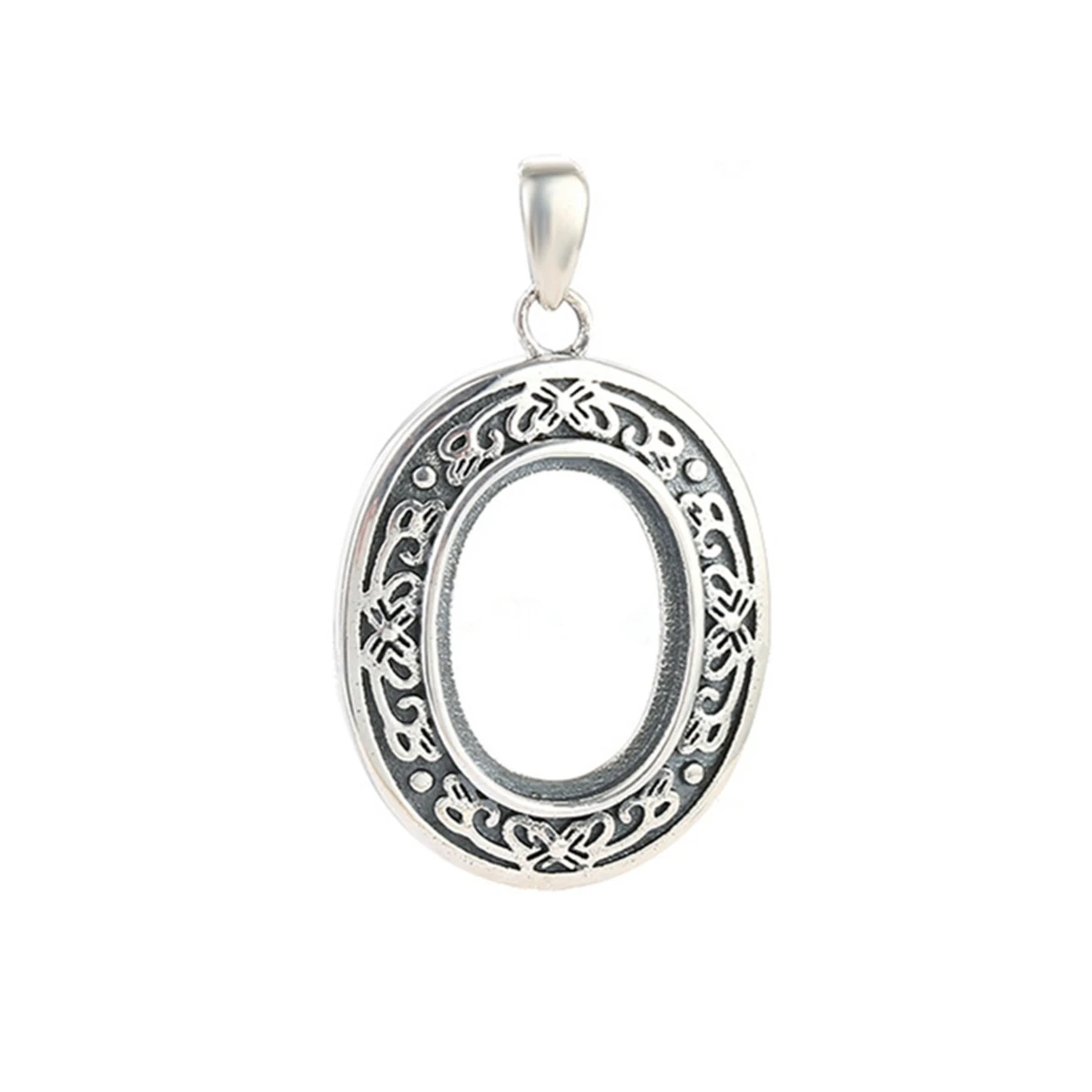 Pendant Blank (11x15mm Oval Blank) Antique Style Thai Sterling Silver Oval Cabochon Pendant Setting
Pendant Blank (11x15mm Oval Blank) Antique Style Thai Sterling Silver Oval Cabochon Pendant Setting