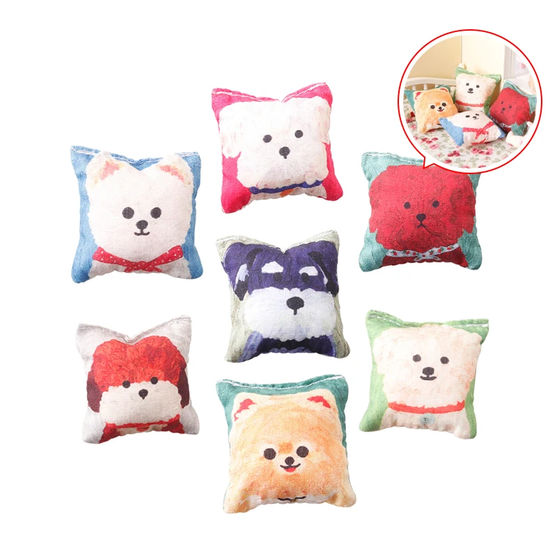 1:12 Dollhouse Miniature Pillow Dog Head Sofa Pillow Mini Cushion Pillow Furniture Model Doll House Home Decor Toy Accessories
1:12 Dollhouse Miniature Pillow Dog Head Sofa Pillow Mini Cushion Pillow Furniture Model Doll House Home Decor Toy Accessories