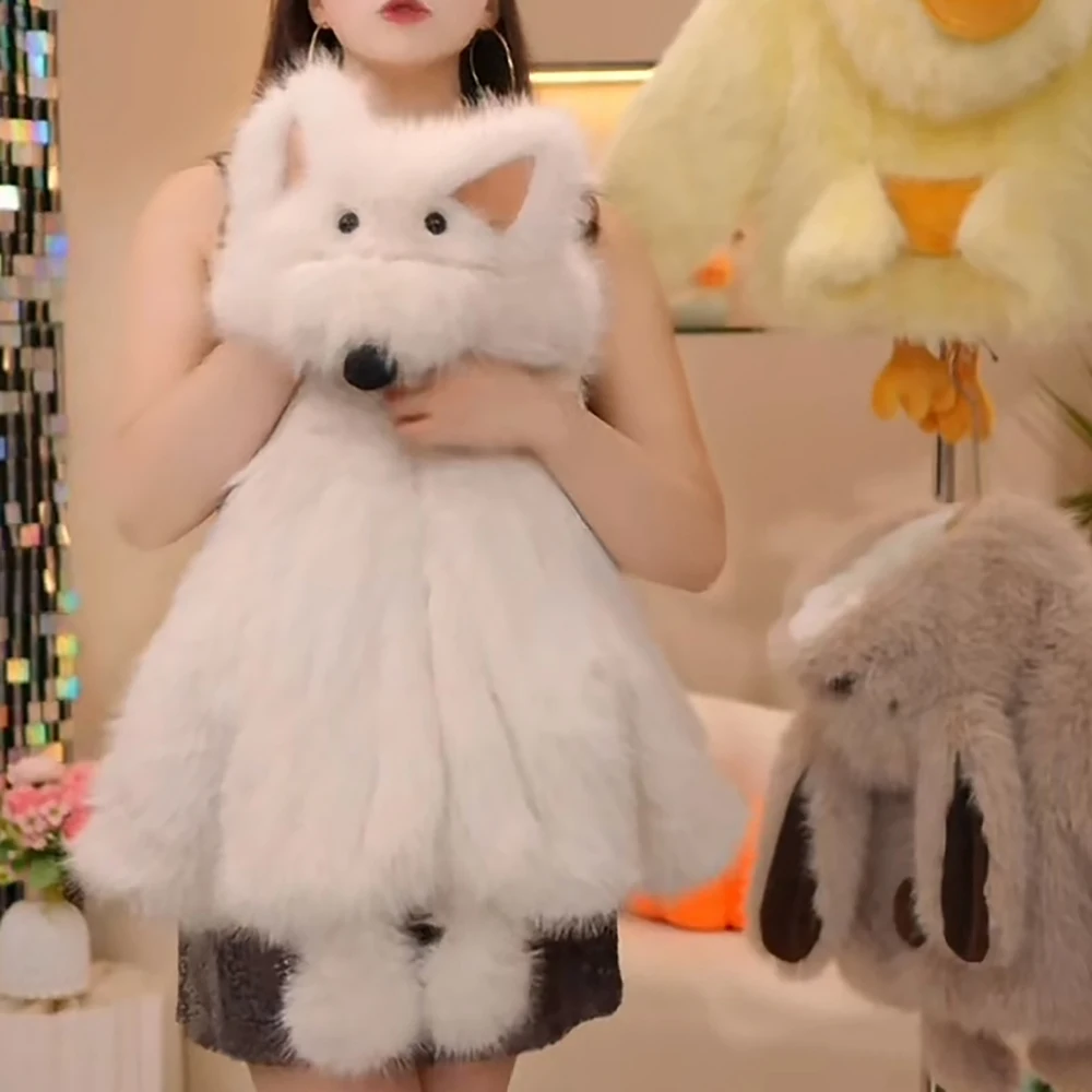 Winter Furry Children Coat Cute Fox Design White Clothes For 2-10Y Baby Kids Fleece-lined Thickened Warm Cotton-padded Jacket
Winter Furry Children Coat Cute Fox Design White Clothes For 2-10Y Baby Kids Fleece-lined Thickened Warm Cotton-padded Jacket