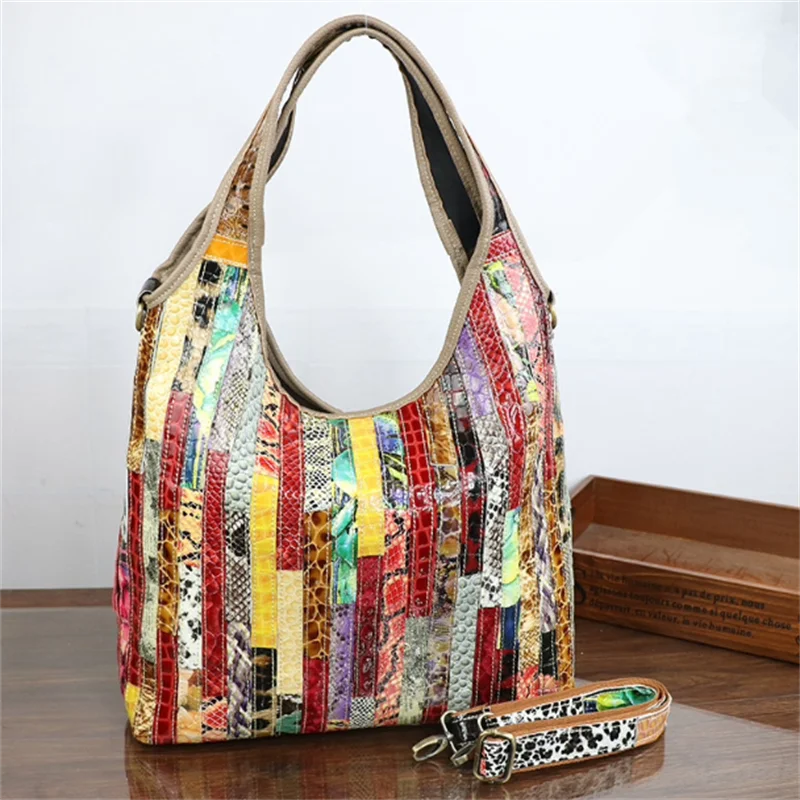 New Fashion Serpentine Lacquer Leather Genuine Leather Bag, Casual Single Shoulder Women's Shirt and Women's Bag, Large Bag
New Fashion Serpentine Lacquer Leather Genuine Leather Bag, Casual Single Shoulder Women's Shirt and Women's Bag, Large Bag