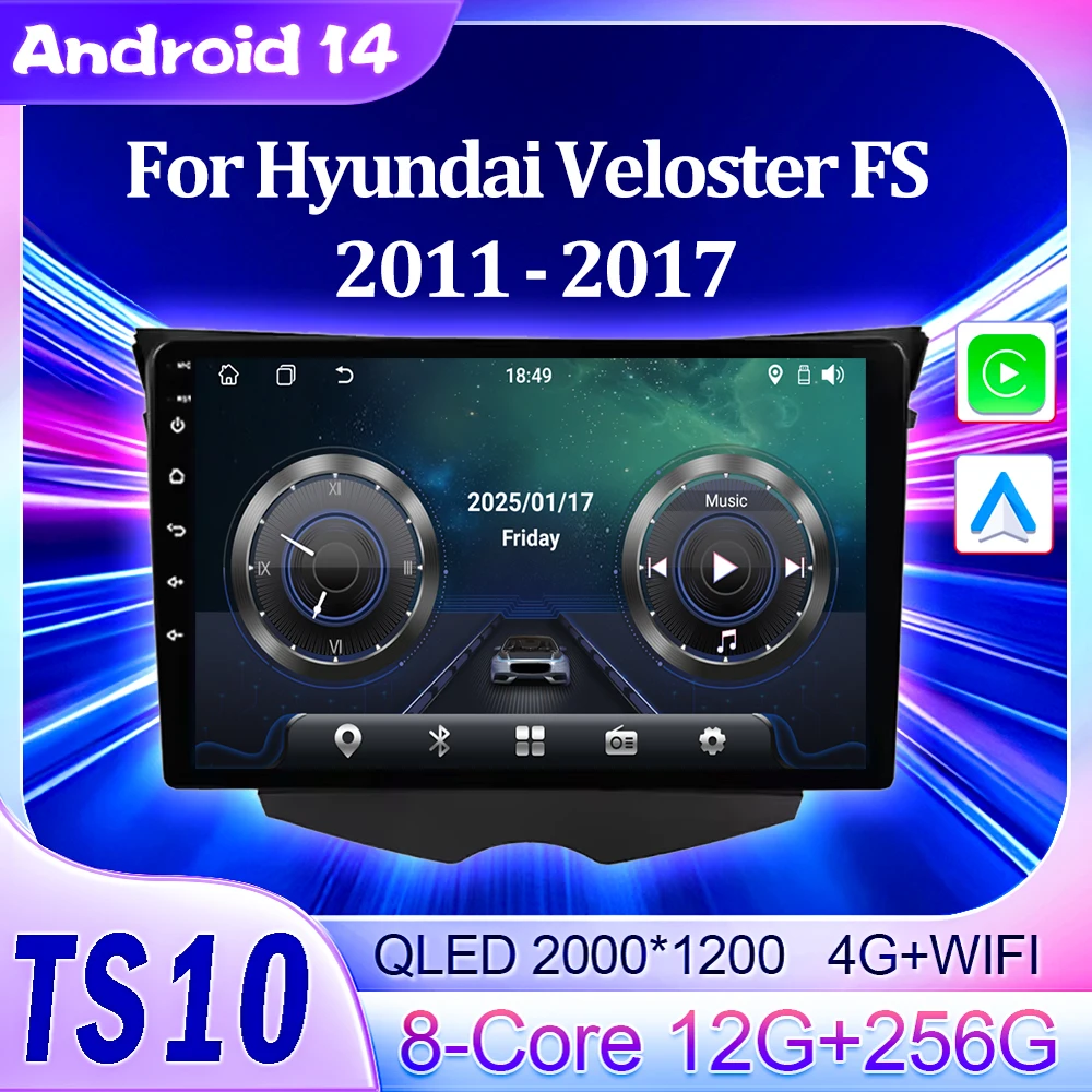 Car Android 14 Car Multimedia Player For Hyundai Veloster FS 2011 - 2017 Radio Video Multimedia Player GPS Carplay 2 Din RDS 4G
Car Android 14 Car Multimedia Player For Hyundai Veloster FS 2011 - 2017 Radio Video Multimedia Player GPS Carplay 2 Din RDS 4G