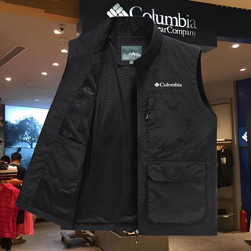 Outdoor Fishing Vest Men's Spring Summer Workwear Multi-Pocket Casual Stand Collar Windproof Waterproof Vest Leisure Jacket
Outdoor Fishing Vest Men's Spring Summer Workwear Multi-Pocket Casual Stand Collar Windproof Waterproof Vest Leisure Jacket
