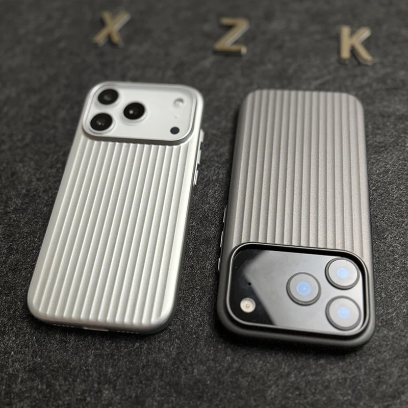 For iphone 17 16 Pro Max 17 Pro Case Hard Titanium Glossy Corrugated Stripe Anti-Fingerprint Back Cover For iphone 17 Pro Shell
For iphone 17 16 Pro Max 17 Pro Case Hard Titanium Glossy Corrugated Stripe Anti-Fingerprint Back Cover For iphone 17 Pro Shell