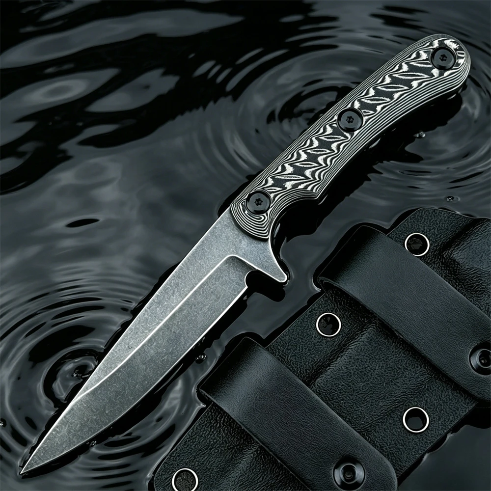 Durable Fixed Blade EDC Knife 7Cr13MoV Steel Blade G10 Handle with Sheath for Camping Fishing Outdoor Use
Durable Fixed Blade EDC Knife 7Cr13MoV Steel Blade G10 Handle with Sheath for Camping Fishing Outdoor Use