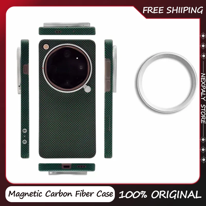 Original Magnetic Carbon Fiber Case Kevlar Wireless Charging Back Cover Case for OPPO FIND X9 Ultra VIVO X300 Ultra Accessories
Original Magnetic Carbon Fiber Case Kevlar Wireless Charging Back Cover Case for OPPO FIND X9 Ultra VIVO X300 Ultra Accessories