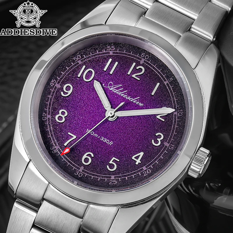 ADDIESDIVE Luxury Quartz Watch for Men AD2553 36mm Sapphire Crystal Japanese 2035 Movement Gradient Sand Dial Classic Wristwatch
ADDIESDIVE Luxury Quartz Watch for Men AD2553 36mm Sapphire Crystal Japanese 2035 Movement Gradient Sand Dial Classic Wristwatch