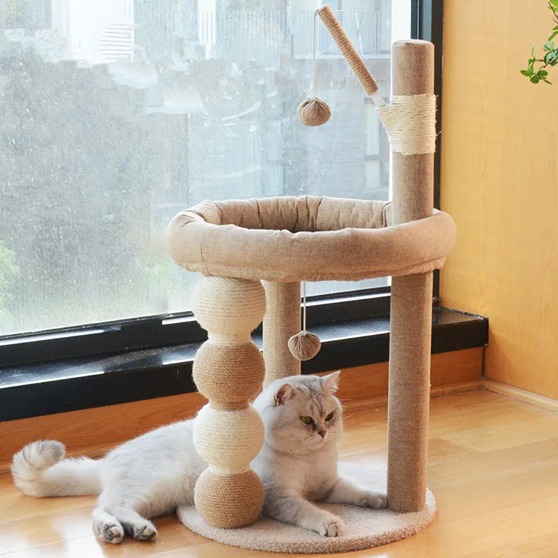Cat Scratcher Cat Tree House Cats Scratch Board with Sleeping Nest Sisal Scratching Post for Cats Climbing Frame Sofa Protector
Cat Scratcher Cat Tree House Cats Scratch Board with Sleeping Nest Sisal Scratching Post for Cats Climbing Frame Sofa Protector
