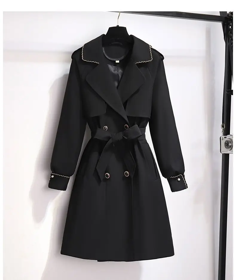 2024 New,Stylish Black Windbreaker Coat,Women's Clothes,Spring Autumn Double breasted Belt Long Trench Coats,Female Overcoats
2024 New,Stylish Black Windbreaker Coat,Women's Clothes,Spring Autumn Double breasted Belt Long Trench Coats,Female Overcoats