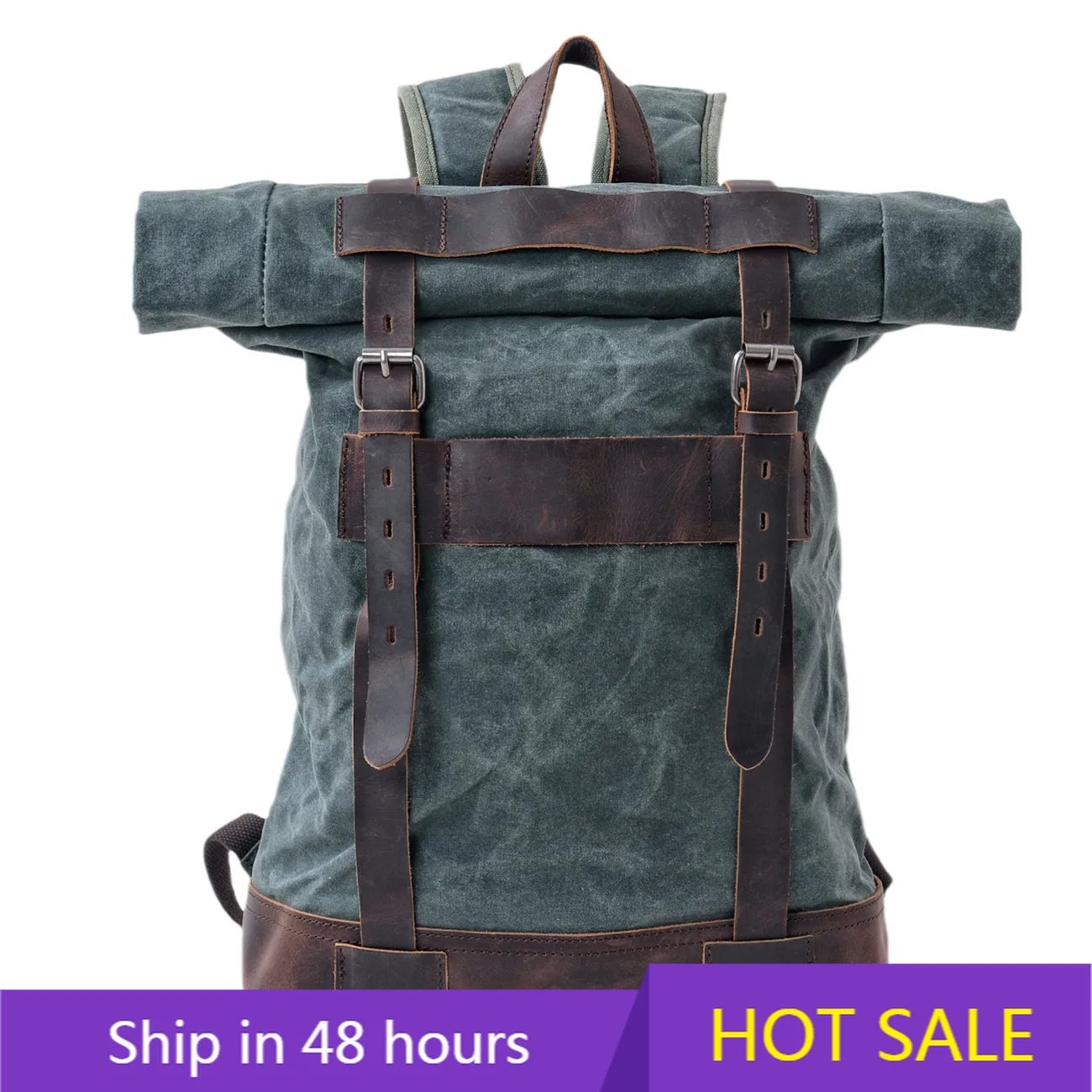 YTYIN European American Vintage Waterproof Outdoor Casual Sports Backpack Large-Capacity Cover Canvas Leather Hiking Travel Bag
YTYIN European American Vintage Waterproof Outdoor Casual Sports Backpack Large-Capacity Cover Canvas Leather Hiking Travel Bag