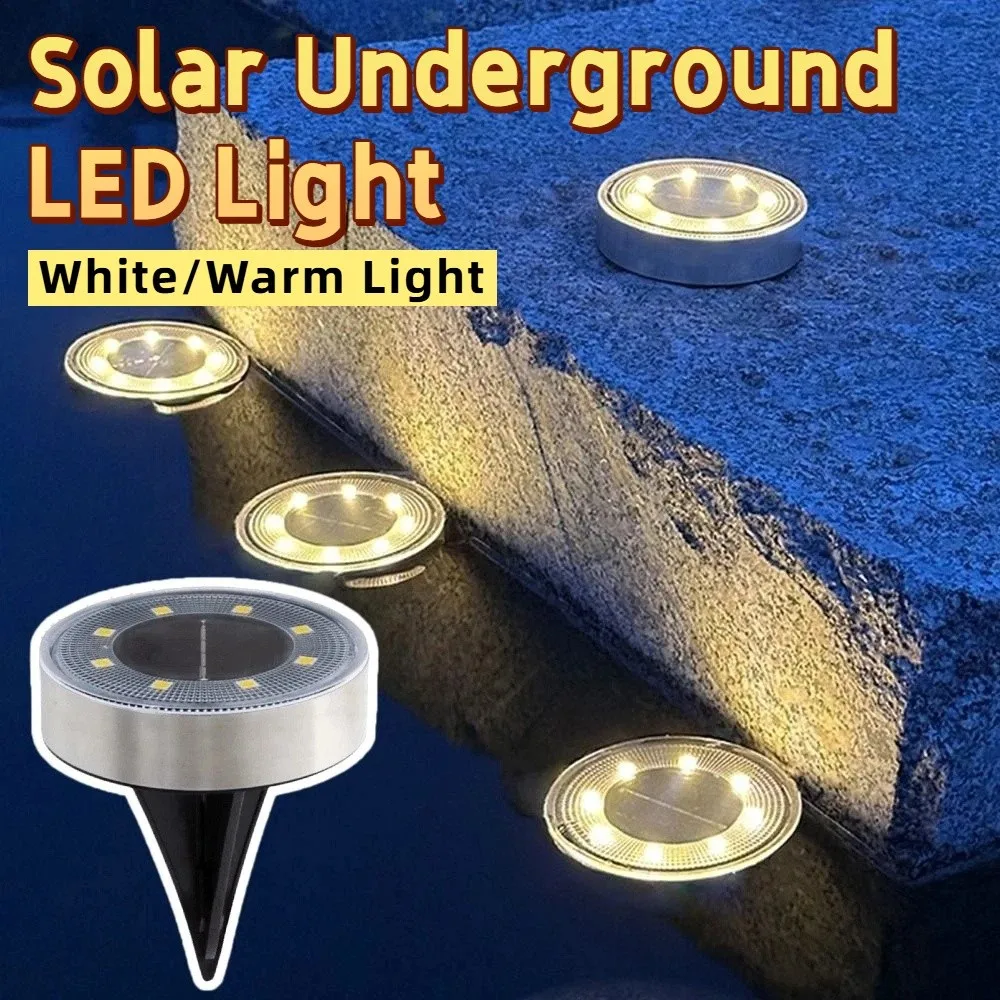 8 LED Outdoor Solar Light Solar Powered Stainless Steel Buried Garden Light LED Lighting IP68 Waterproof LED Ground Lamp
8 LED Outdoor Solar Light Solar Powered Stainless Steel Buried Garden Light LED Lighting IP68 Waterproof LED Ground Lamp