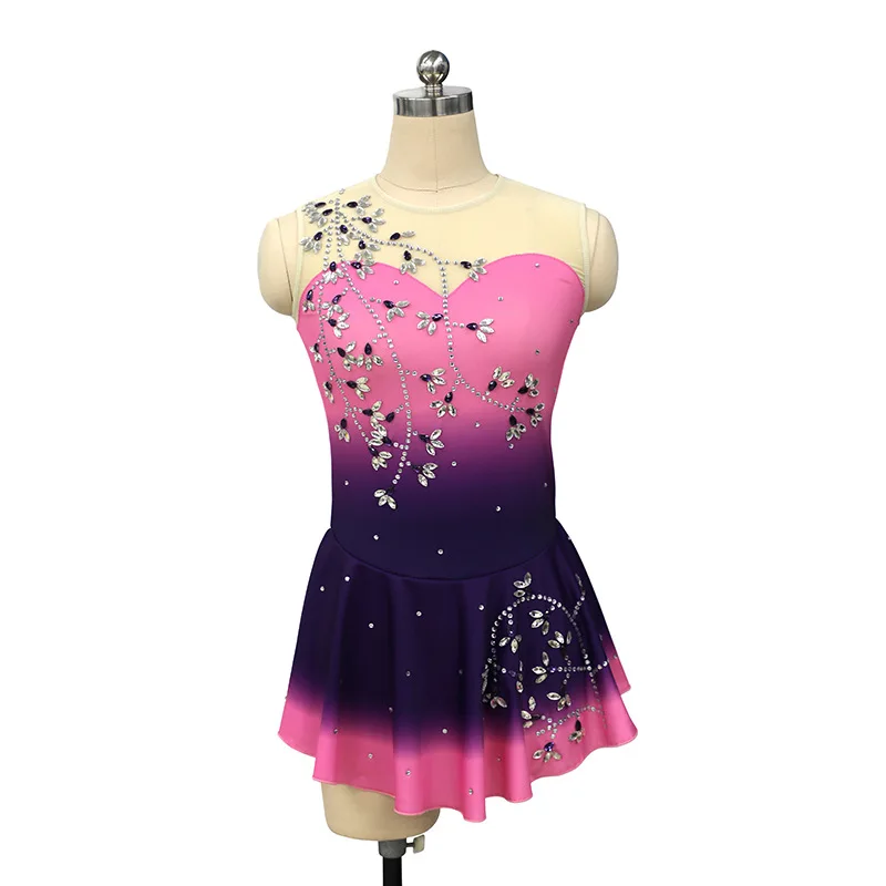 Платье для фигурного катания на заказ для детей и взрослых, костюм для выступлений для девочек, юбка для соревнований, розовый, фиолетовый, горячее тиснение
Платье для фигурного катания на заказ для детей и взрослых, костюм для выступлений для девочек, юбка для соревнований, розовый, фиолетовый, горячее тиснение