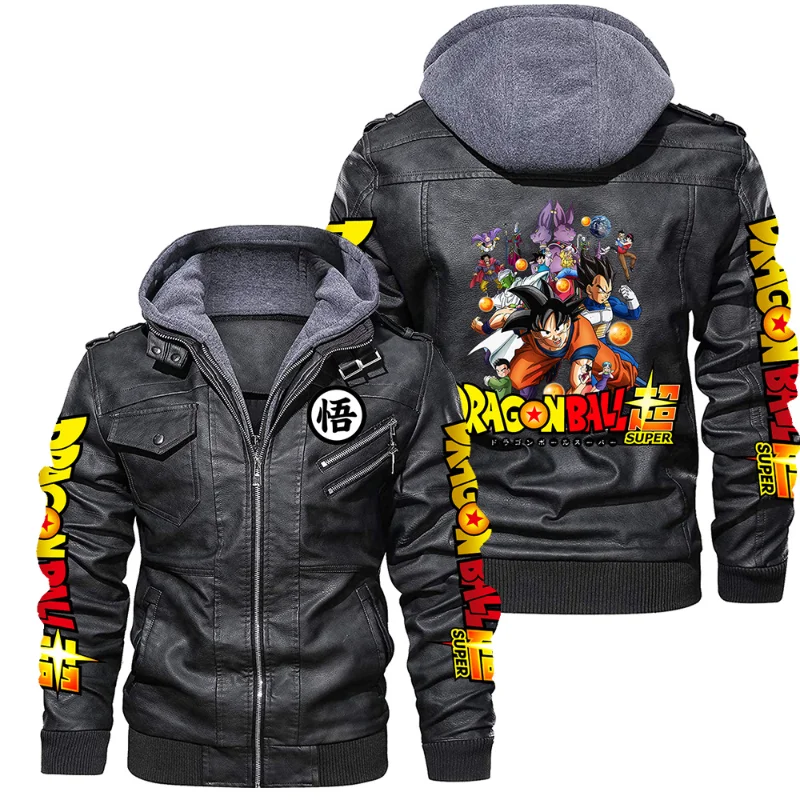 DragonBall Goku Men's Removable Hood Leather Jacket Autumn Casual Motorcycle PU Jacket Biker Leather Coat Brand Clothing EU Size
DragonBall Goku Men's Removable Hood Leather Jacket Autumn Casual Motorcycle PU Jacket Biker Leather Coat Brand Clothing EU Size