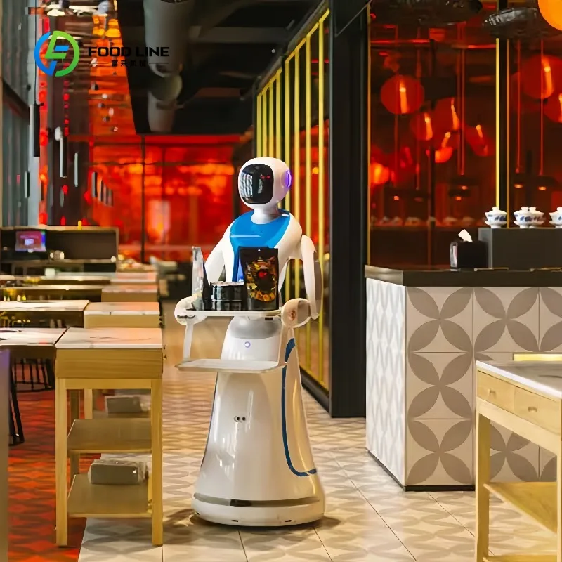 Customized Service Robot Humanoid AI Robot Waiter for Restaurant / Coffee Shop Automatic Walk and Talk Meal Delivery Robot
Customized Service Robot Humanoid AI Robot Waiter for Restaurant / Coffee Shop Automatic Walk and Talk Meal Delivery Robot