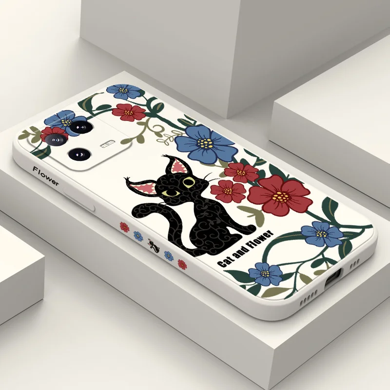 Cat And Flower Phone Case For Xiaomi Mi 15 14 14T 13 13T 12 12X 12T 12S 11 11T 10 10T 9 9T Pro Lite Liquid Silicone Cover
Cat And Flower Phone Case For Xiaomi Mi 15 14 14T 13 13T 12 12X 12T 12S 11 11T 10 10T 9 9T Pro Lite Liquid Silicone Cover