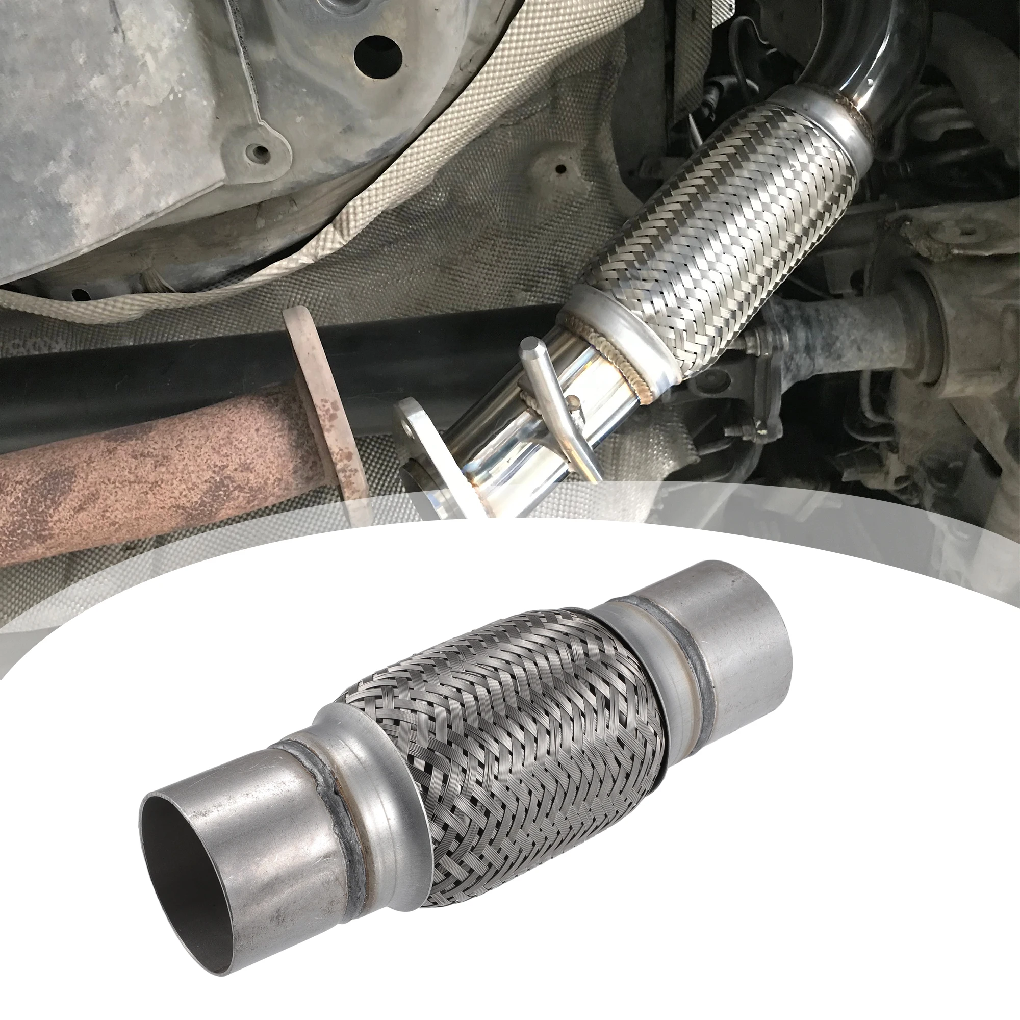 UXCELL 50mm/60mm/70mm/76mm Car Exhaust Flexible Pipe Tubing Universal Exhaust Joint Welding Extension Pipe Stainless Steel
UXCELL 50mm/60mm/70mm/76mm Car Exhaust Flexible Pipe Tubing Universal Exhaust Joint Welding Extension Pipe Stainless Steel
