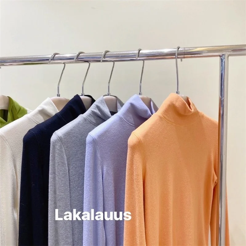 High Collar Long Sleeve Women's T-Shirt Fleece Lined Slim Fit Elastic Base Shirt Korean Style Commute Fashion plus Size Dress
High Collar Long Sleeve Women's T-Shirt Fleece Lined Slim Fit Elastic Base Shirt Korean Style Commute Fashion plus Size Dress