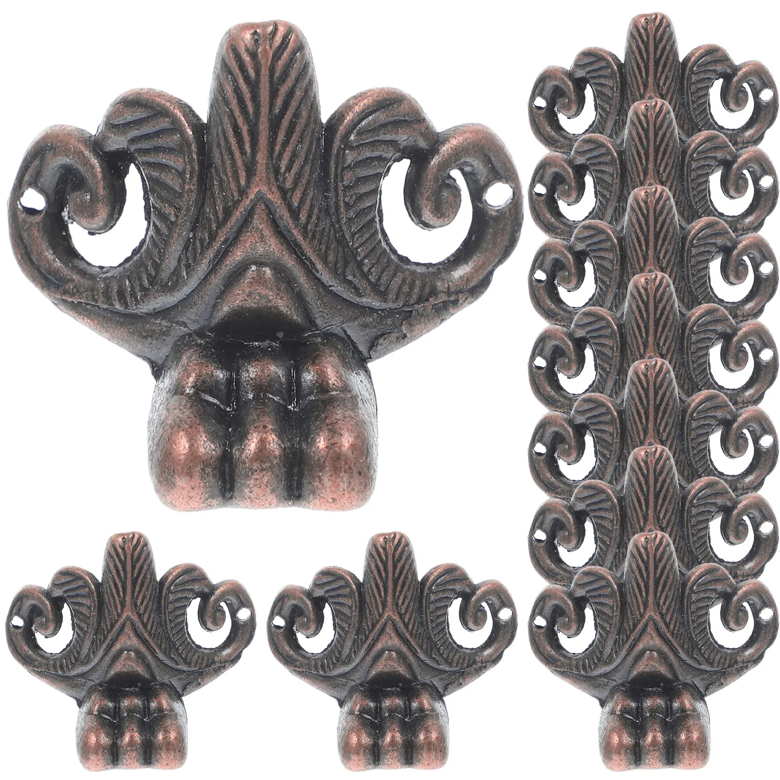 10 Pcs Retro Furniture Feet Decorative Legs for Jewelry Chest Corner Protector Wood Case Zinc Alloy
10 Pcs Retro Furniture Feet Decorative Legs for Jewelry Chest Corner Protector Wood Case Zinc Alloy