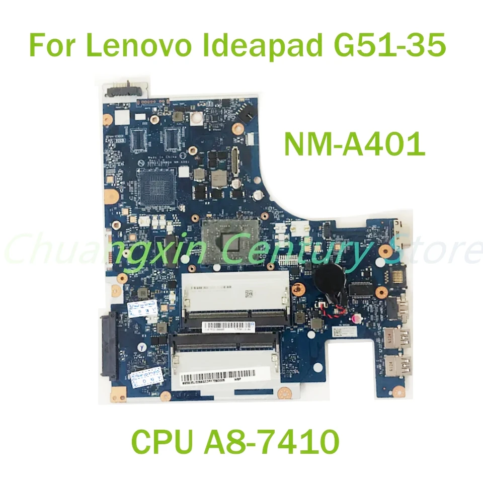 Материнская плата для ноутбука Lenovo Ideapad G51-35 NM-A401 с процессором A6 A8, 100% протестирована, полностью работает
Материнская плата для ноутбука Lenovo Ideapad G51-35 NM-A401 с процессором A6 A8, 100% протестирована, полностью работает