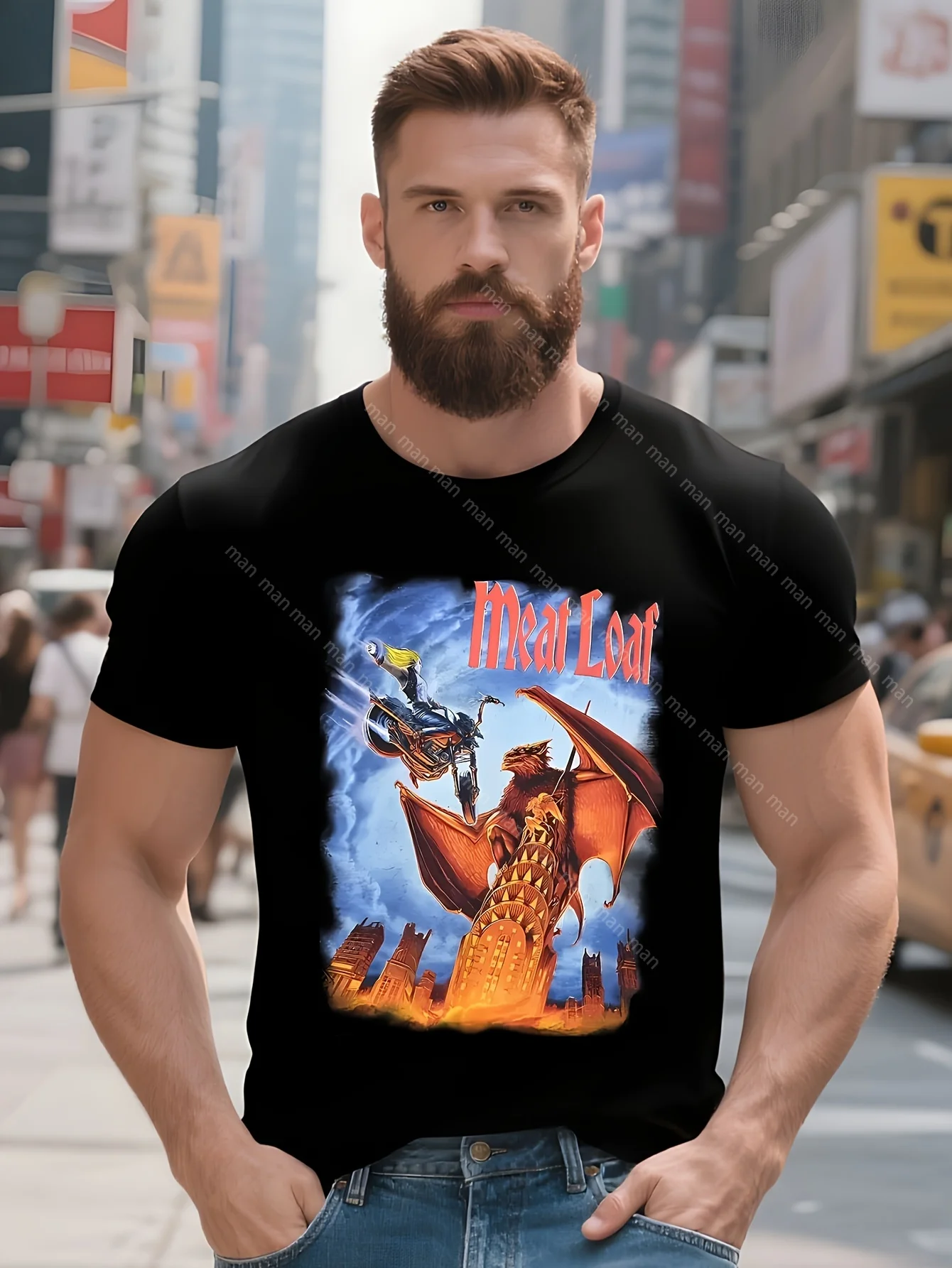 Футболка 90-х Meatloaf Everything Louder Than Everything Else Tour Rock 
Футболка 90-х Meatloaf Everything Louder Than Everything Else Tour Rock