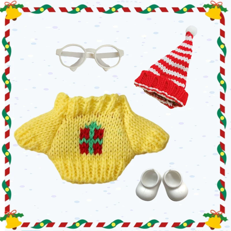 17cm Mini Plush Doll'S Clothes Outfit Accessories For Labubu V3 V1 V2 Christmas Cookie Man Sweater Hat Clothing New Year Gift
17cm Mini Plush Doll'S Clothes Outfit Accessories For Labubu V3 V1 V2 Christmas Cookie Man Sweater Hat Clothing New Year Gift