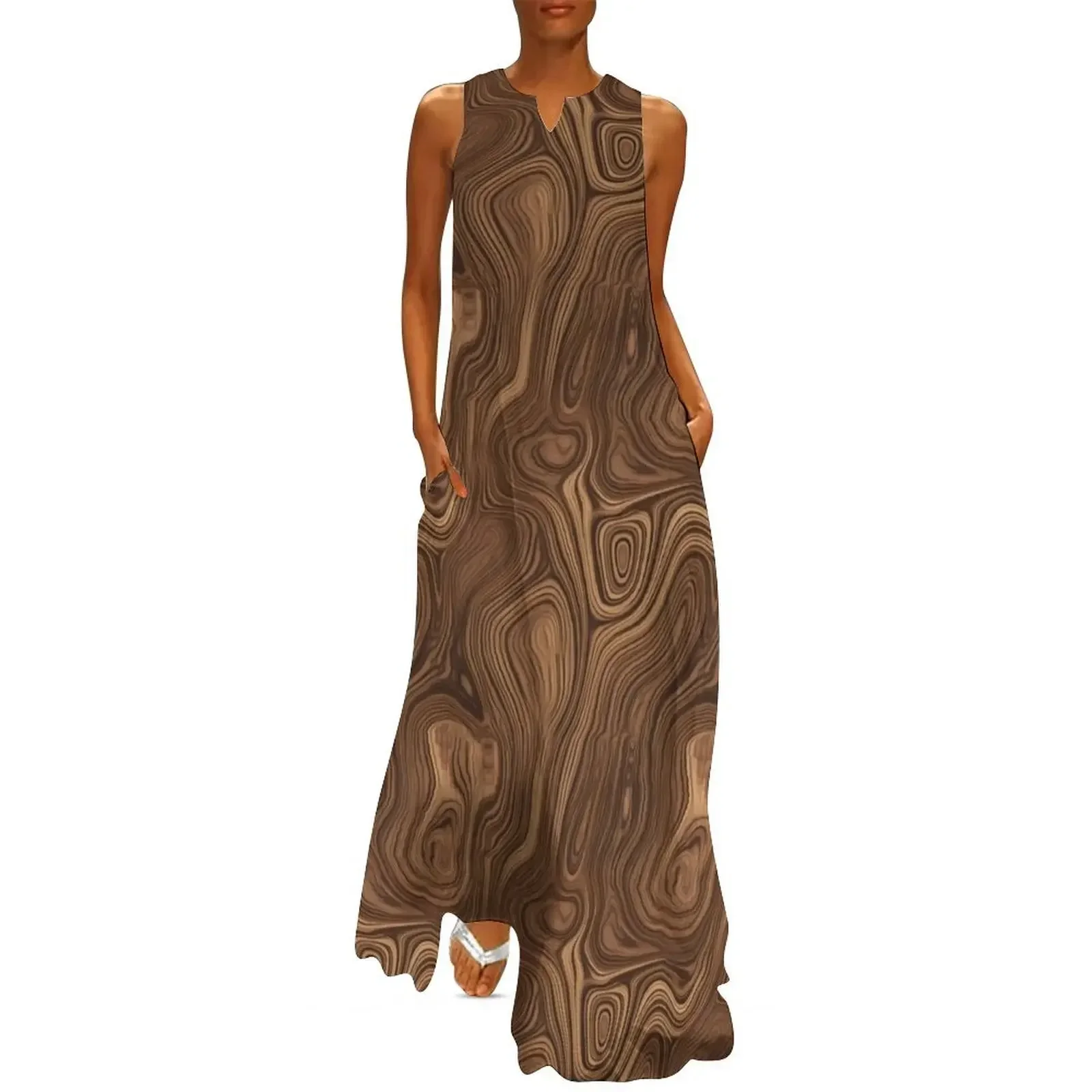 Walnut wood-grain Long Dress summer dress woman 2025 trendy womens dress Women's evening
Walnut wood-grain Long Dress summer dress woman 2025 trendy womens dress Women's evening