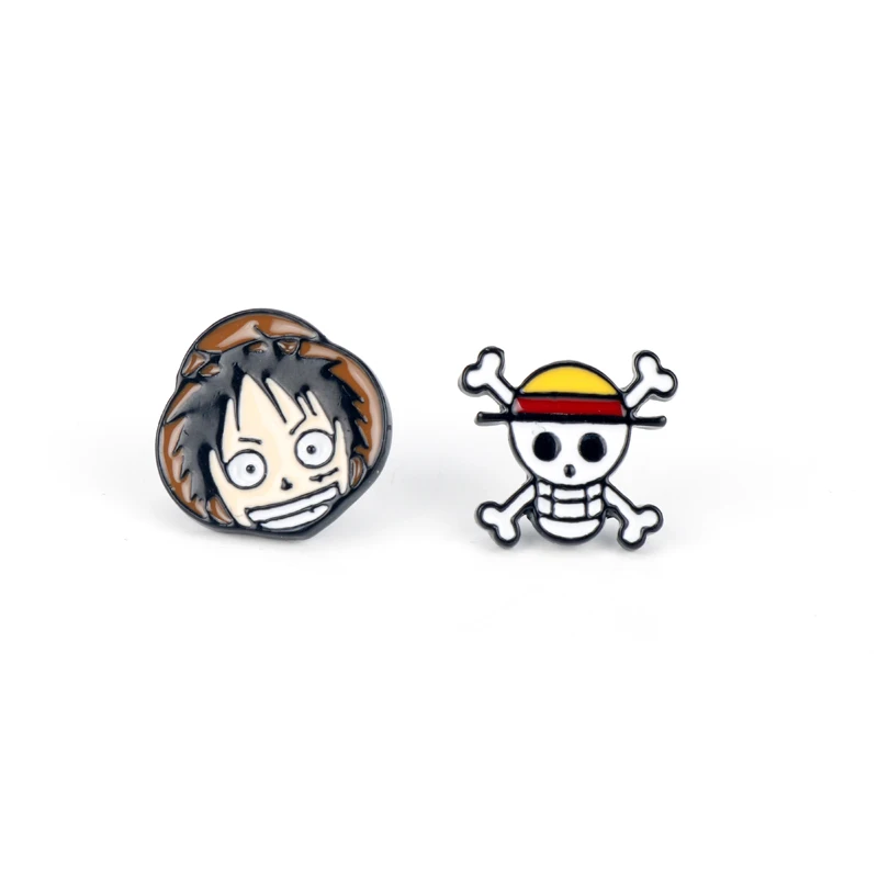 Anime Figure Monkey·D·Luffy And Ghost Skull Shape Enamel Stud Earring Jewelry Cartoon ONE PIECE Theme Cosplay Earring Props
Anime Figure Monkey·D·Luffy And Ghost Skull Shape Enamel Stud Earring Jewelry Cartoon ONE PIECE Theme Cosplay Earring Props