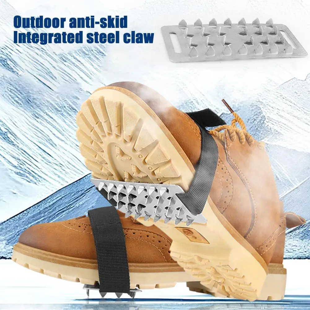 2 Pairs Ice Cleats Grippers Anti-Skid Crampon Traction Cleats 26 Teeth Traction Grips Spikes Ice Cleat Stainless Steel Crampons
2 Pairs Ice Cleats Grippers Anti-Skid Crampon Traction Cleats 26 Teeth Traction Grips Spikes Ice Cleat Stainless Steel Crampons