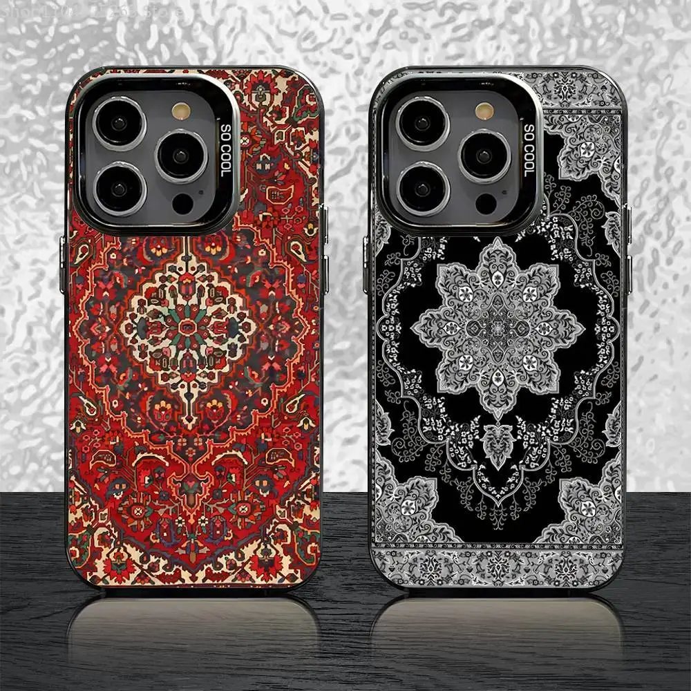 Persian Carpet Style Rubber Phone Case For iPhone 17,16,15,14,13,12,11,Pro,Max,Plus,Mini,Air,SE4 Black Matte Shockproof Cover
Persian Carpet Style Rubber Phone Case For iPhone 17,16,15,14,13,12,11,Pro,Max,Plus,Mini,Air,SE4 Black Matte Shockproof Cover