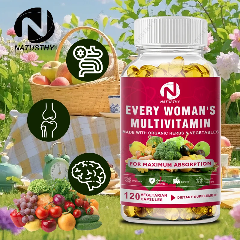 Multivitamin For Women Capsules Support Hormone Balance, Skin, Heart, Brain, Bone, Immune Health
Multivitamin For Women Capsules Support Hormone Balance, Skin, Heart, Brain, Bone, Immune Health