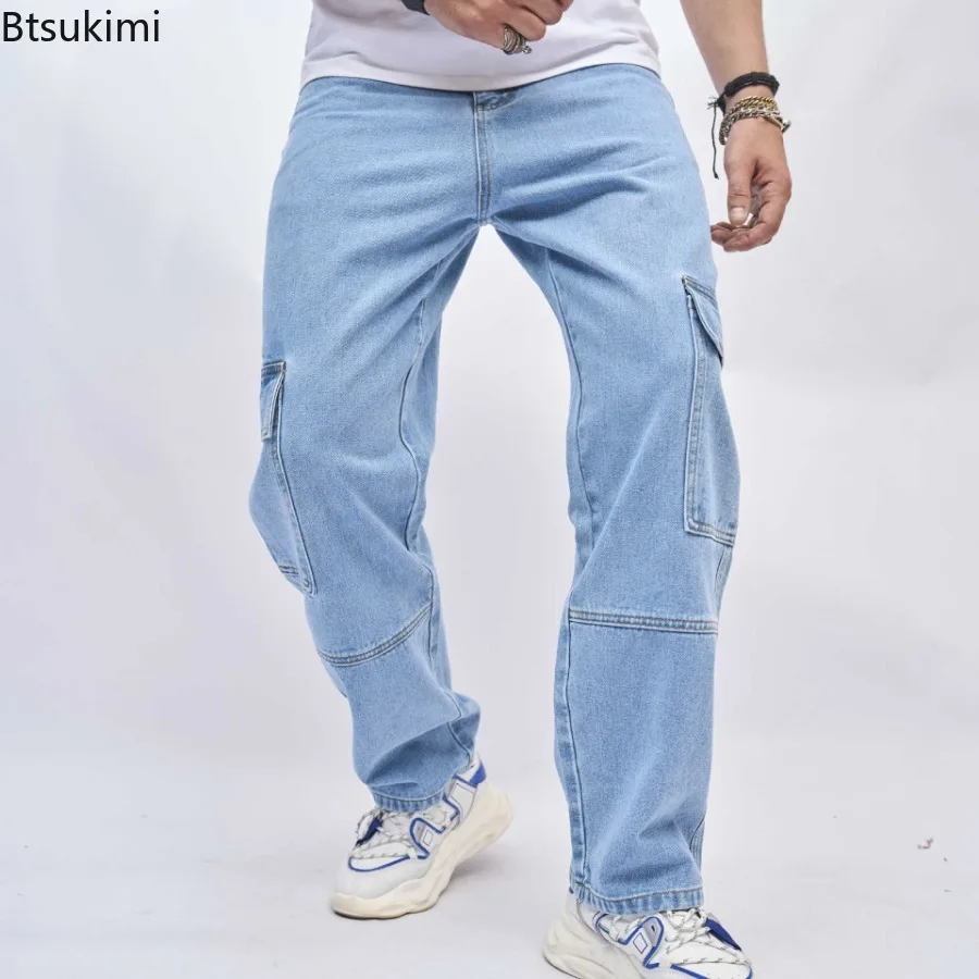 Men's New Style Solid Color Multi-pocket Jeans, American Style Trend Loose High Street Wide-leg Fashionable All-match Long Pants
Men's New Style Solid Color Multi-pocket Jeans, American Style Trend Loose High Street Wide-leg Fashionable All-match Long Pants