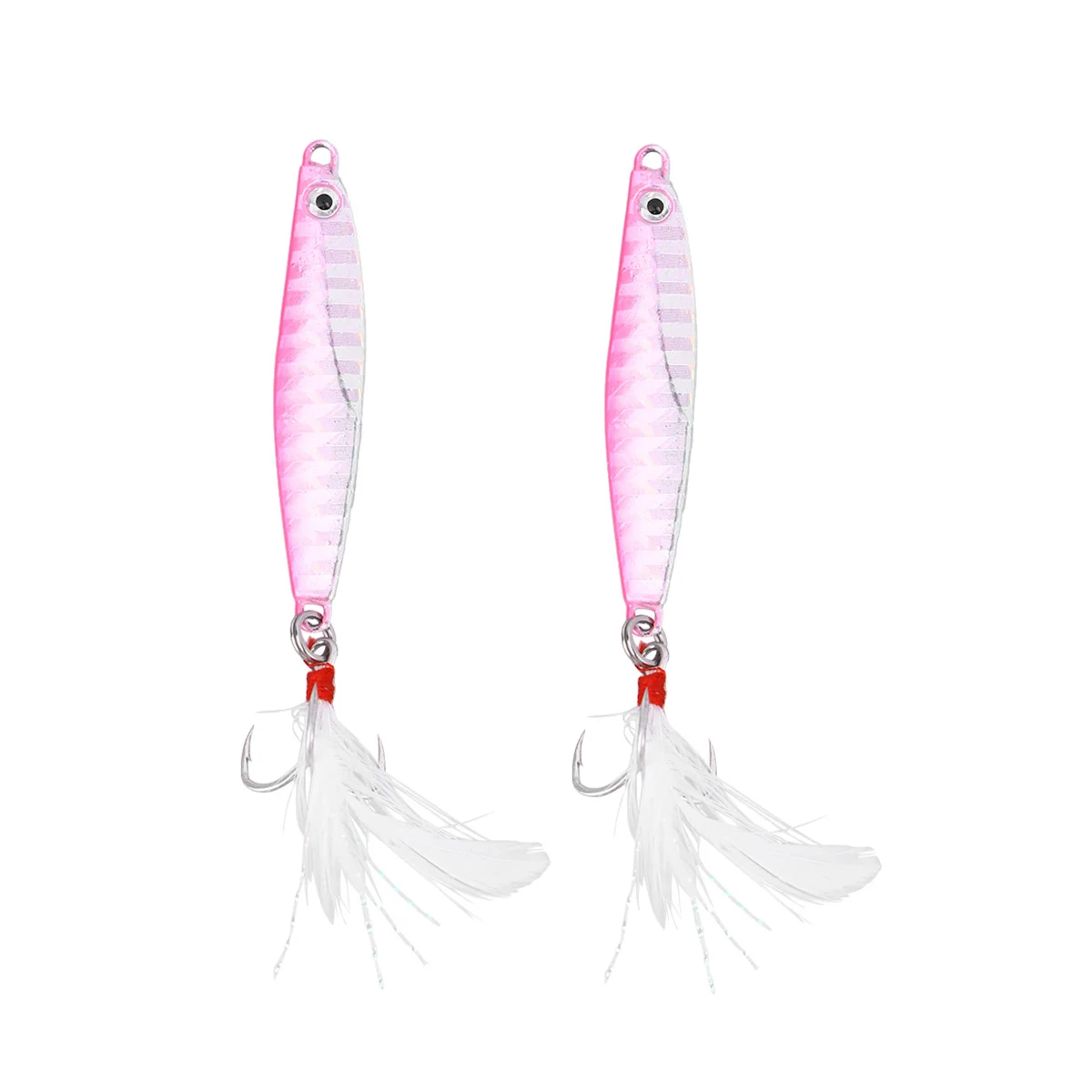 2Pcs Fishing Lures Metal Fishing Baits Sets Artificial Hard Bait Treble Hooks Spanish Mackerel (Pink)
2Pcs Fishing Lures Metal Fishing Baits Sets Artificial Hard Bait Treble Hooks Spanish Mackerel (Pink)