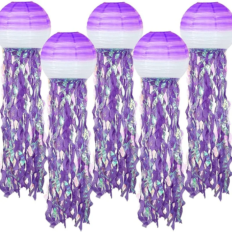 Top Quality New Mermaid Paper Lanterns, Jellyfish Paper Lanterns, Ocean-themed Decorative Party Steel Wire Paper Lanterns
Top Quality New Mermaid Paper Lanterns, Jellyfish Paper Lanterns, Ocean-themed Decorative Party Steel Wire Paper Lanterns