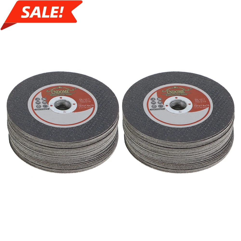 50 Pack Cut Off Wheels 4 Inch For Cutting All Ferrous Metals & Stainless Steel
50 Pack Cut Off Wheels 4 Inch For Cutting All Ferrous Metals & Stainless Steel