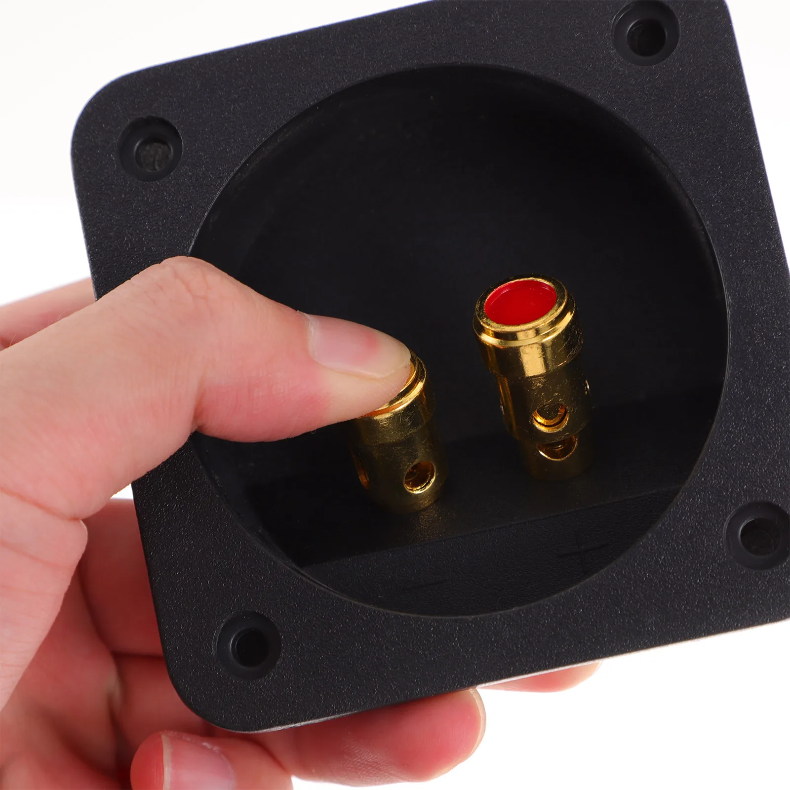 2Pcs Speaker Box Terminal Cup ABS Zinc Alloy Gold Plated Quick Connect Disconnect DIY Kit Subwoofer Adapter Speaker Wire
2Pcs Speaker Box Terminal Cup ABS Zinc Alloy Gold Plated Quick Connect Disconnect DIY Kit Subwoofer Adapter Speaker Wire